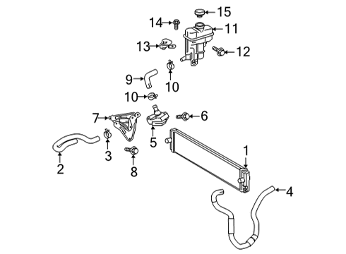 2021 Toyota Venza Inverter Cooling Components Diagram