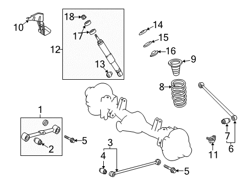 2021 Toyota Land Cruiser Rear Suspension Diagram