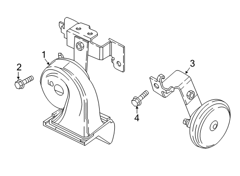 2017 Toyota Yaris iA Horn Diagram