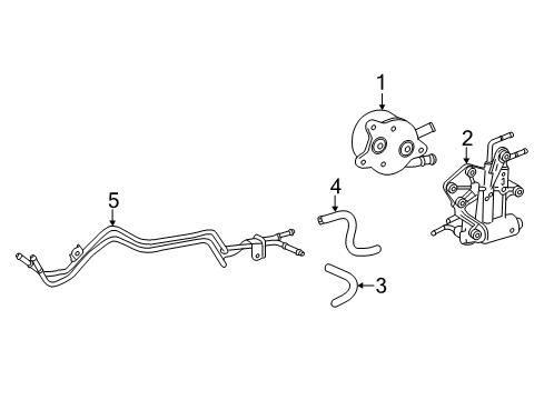 2010 Toyota Tundra Hose, Oil Cooler Out Diagram for 32942-0C050