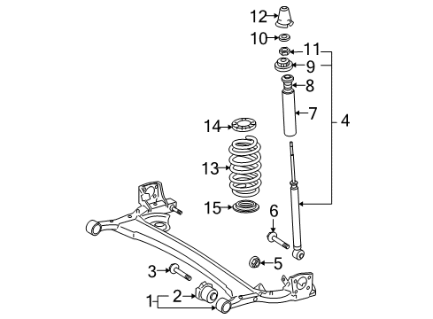 2008 Toyota Yaris Rear Suspension Diagram