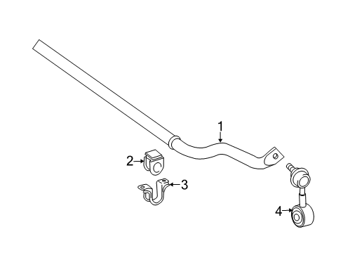 2021 Toyota Tundra Stabilizer Bar & Components - Front Diagram