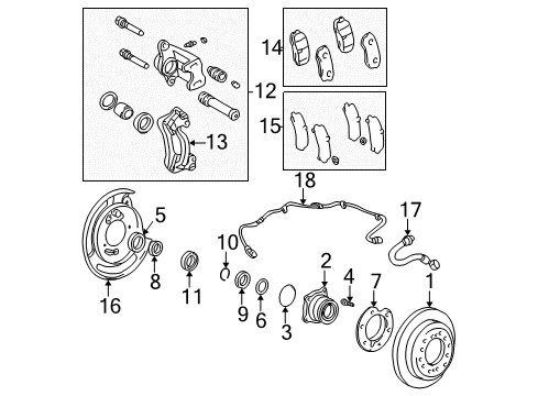 2005 Toyota Sequoia Actuator Assy, Abs & Traction Diagram for 44050-0C100