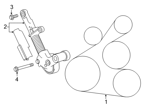 2017 Toyota Corolla iM Belts & Pulleys Diagram