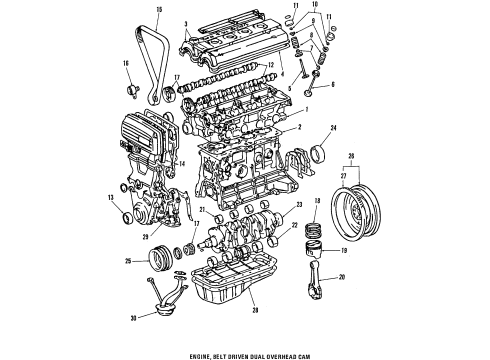 1985 Toyota MR2 Engine Mounting Diagram