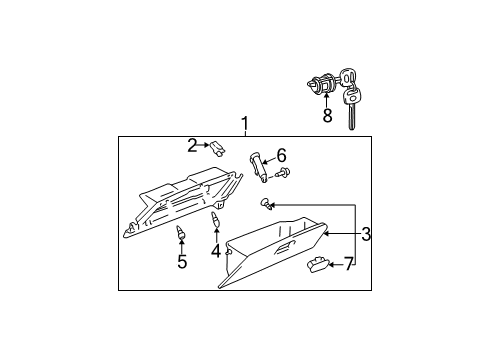 2006 Toyota Camry Glove Box Diagram