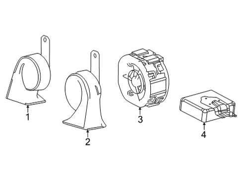 2023 Toyota Mirai Horn Diagram