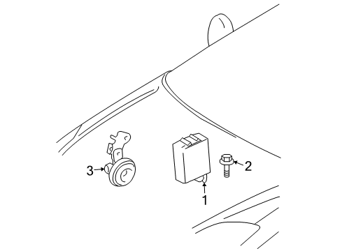 2008 Toyota Prius Keyless Entry Components Diagram 1 - Thumbnail