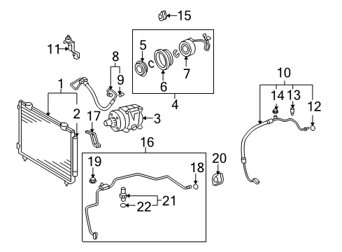 2003 Toyota Matrix Switches & Sensors Diagram