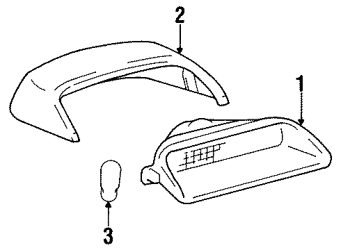 1998 Toyota Avalon High Mount Lamps Diagram