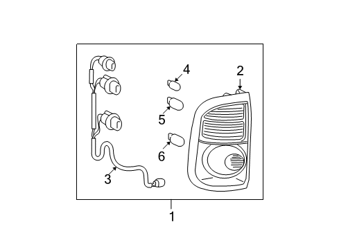 2006 Toyota Tundra Combination Lamps Diagram 1 - Thumbnail