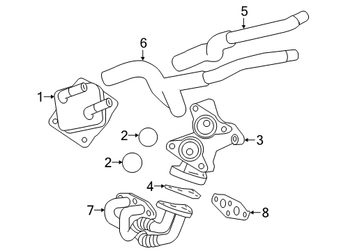 2019 Toyota Highlander Oil Cooler Diagram