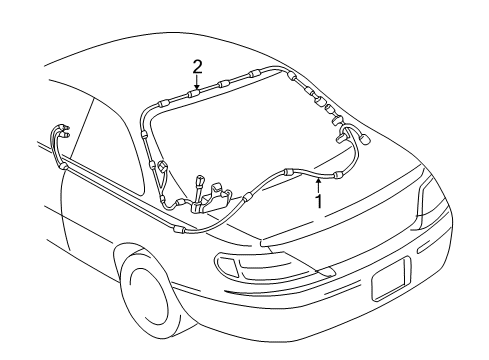 2002 Toyota Solara Antenna & Radio Diagram