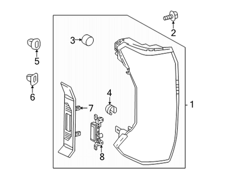 2023 Toyota Tundra Combination Lamps Diagram