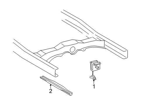 2004 Toyota Tacoma Carrier & Components - Spare Tire Diagram