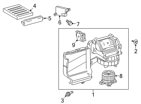 2020 Toyota Tundra Heater Components Diagram