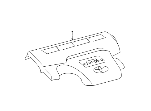 2018 Toyota Avalon Engine Appearance Cover Diagram