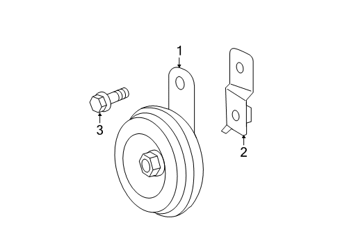 2012 Scion iQ Horn Diagram