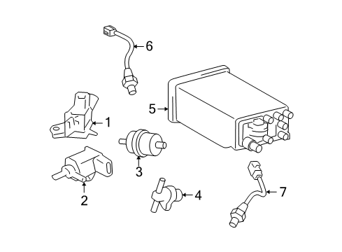 2005 Toyota Tundra Emission Components Diagram