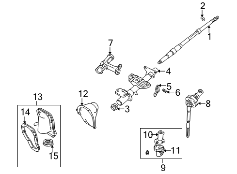 1997 Toyota 4Runner Yoke Sub-Assy, Steering Sliding Diagram for 45290-35021