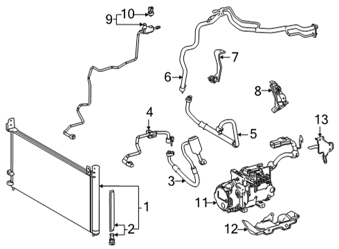 2017 Toyota Mirai Cap, Service Valve Diagram for 88375-30290