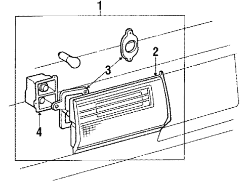 1988 Toyota Camry License Lamps Diagram