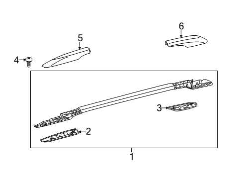 2016 Toyota Sienna Luggage Carrier Diagram 3 - Thumbnail