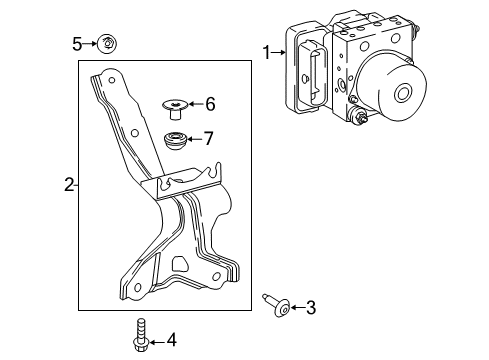 2020 Toyota Camry Anti-Lock Brakes Diagram