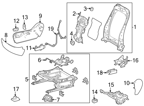 2024 Toyota Grand Highlander SHIELD, FR SEAT CUSH Diagram for 71811-0E330-C0