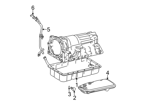 2006 Toyota Sequoia Tube Sub-Assy, Transmission Oil Filler Diagram for 35013-34070