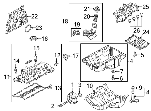 2021 Toyota GR Supra Engine Parts & Mounts, Timing, Lubrication System Diagram 2 - Thumbnail