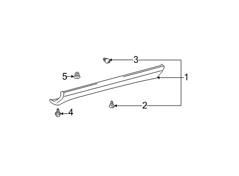 2006 Toyota Camry Exterior Trim - Pillars, Rocker & Floor Diagram