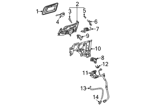 2021 Toyota RAV4 Prime Quarter Panel & Components Diagram