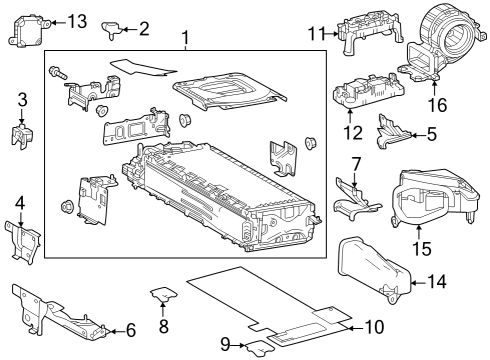 2023 Toyota Crown BATTERY ASSY, HV SUP Diagram for G9510-30100