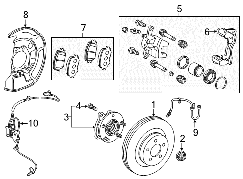 2016 Scion iM ACTUATOR Assembly, Brake Diagram for 44050-12D70