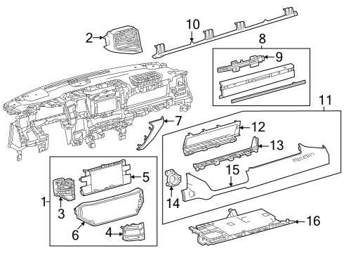 2024 Toyota Tundra LAMP ASSY, INTERIOR Diagram for 81080-0C160