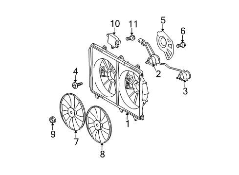 2010 Toyota Highlander Insulator Diagram for 16366-36010