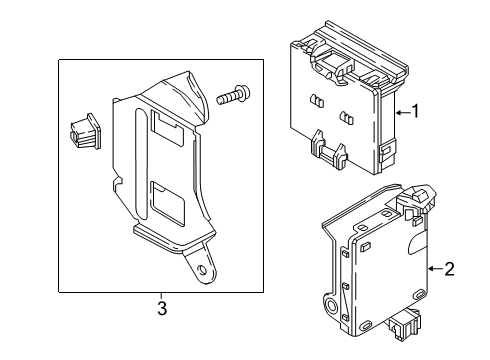 2019 Toyota Yaris COMPUTER, MULTIPLEX Diagram for 89221-WB009