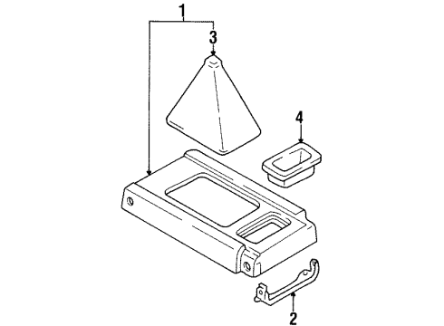 1997 Toyota T100 Center Console Diagram