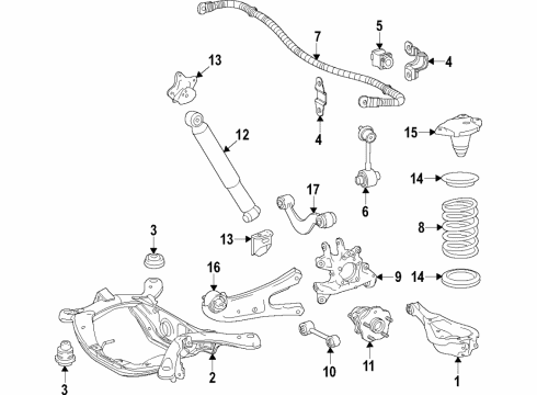 2022 Toyota Sienna Cushion, Rr SUSPENSI Diagram for 52271-0E090