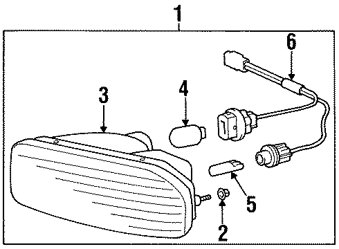 1998 Toyota Supra Bulbs Diagram