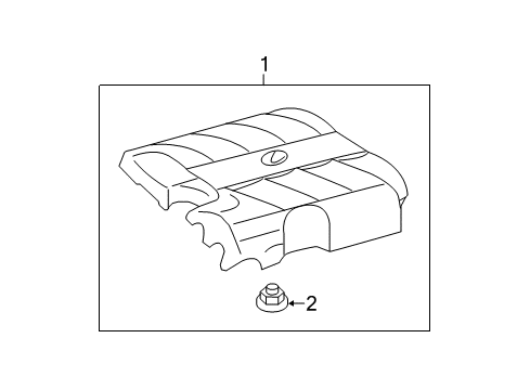 2015 Toyota Sienna Engine Appearance Cover Diagram