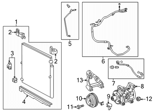 2022 Toyota Tacoma Air Conditioner Diagram 2 - Thumbnail