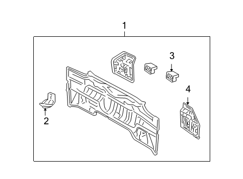 2013 Toyota Matrix Rear Body Diagram