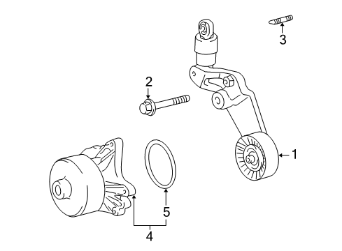 2000 Toyota Celica Belts & Pulleys, Maintenance Diagram 1 - Thumbnail