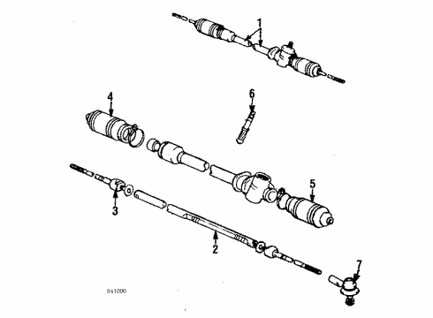 1986 Toyota Corolla Steering Column & Wheel, Steering Gear & Linkage Diagram