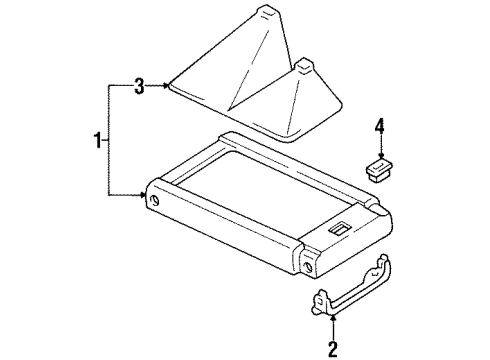 1997 Toyota T100 Center Console Diagram 2 - Thumbnail