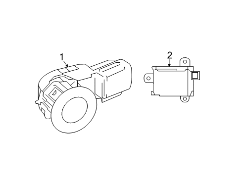 2022 Toyota Tacoma Electrical Components - Rear Bumper Diagram