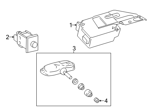 2022 Toyota Tacoma Tire Pressure Monitoring Diagram