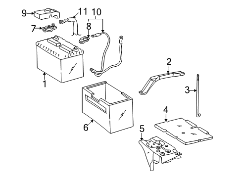 2001 Toyota Solara Wire, Engine Diagram for 82122-07010